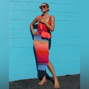Banana Republic Pride Knit Rainbow Dress